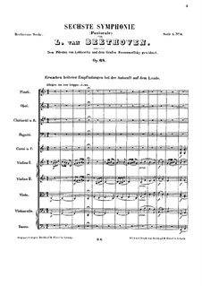 Complete Symphony: Full score by Ludwig van Beethoven