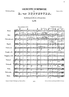 Complete Symphony: Full score by Ludwig van Beethoven