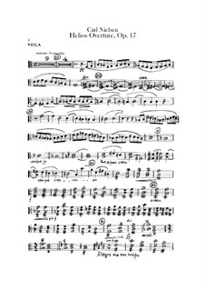 Helios. Overture, Op.17: Viola part by Carl Nielsen
