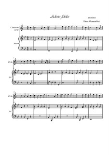 Adeste Fideles: For clarinet and piano by folklore