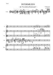 Cavaleria rusticana: Intermezzo, for quintet by Pietro Mascagni