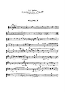 Symphony No.4 'The Inextinguishable', FS 76 Op.29: French horns I-IV parts by Carl Nielsen