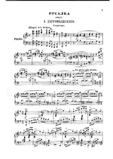 Mermaid: Piano-vocal score by Alexander Dargomyzhsky