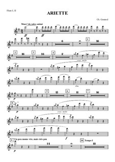 Juliet's Waltz: Flutes I-II part by Charles Gounod