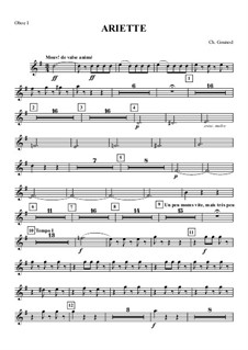 Juliet's Waltz: Oboe I part by Charles Gounod
