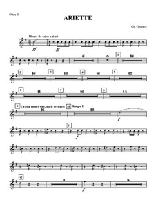 Juliet's Waltz: Oboe II part by Charles Gounod