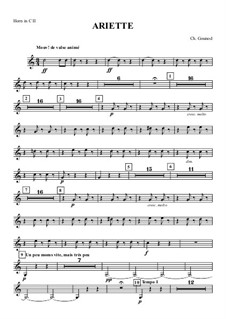 Juliet's Waltz: Horn II part by Charles Gounod