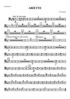 Juliet's Waltz: Trombone I part by Charles Gounod