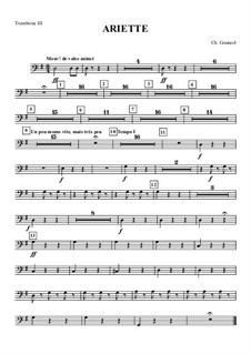 Juliet's Waltz: Trombone III part by Charles Gounod