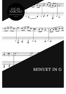 No.4 Minuet in G Major, BWV Anh.114: For Clarinet and Basson by Johann Sebastian Bach