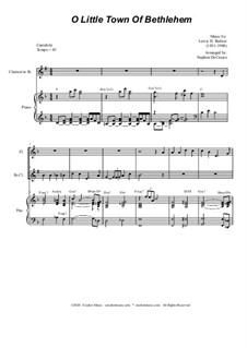 Chamber version: For flute, Bb-clarinet and piano by Lewis Henry Redner