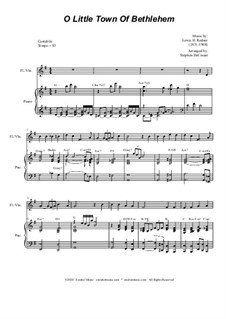 Two instruments version: For flute (or violin) and piano by Lewis Henry Redner