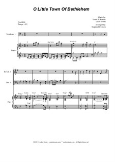 Chamber version: For brass quartet and piano - alternate version by Lewis Henry Redner