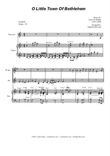 Chamber version: For Bb-trumpet, french horn and piano by Lewis Henry Redner