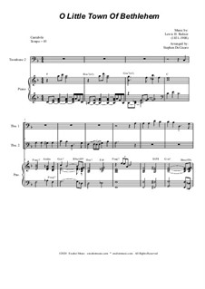 Chamber version: For trombone duet and piano by Lewis Henry Redner