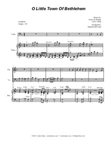 Chamber version: For violin, cello and piano by Lewis Henry Redner