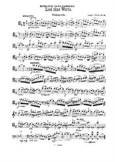 Song without Words, Op.19: Solo part by August Nölck