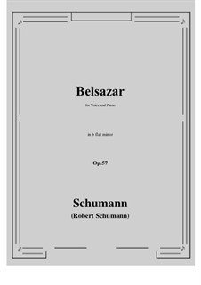 Belsazar, Op.57: B flat minor by Robert Schumann
