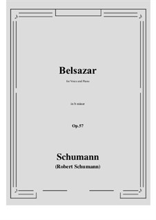 Belsazar, Op.57: B minor by Robert Schumann