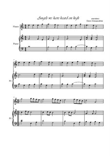 Two instruments version: For flute and piano by folklore