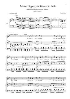 Giuditta: Meine Lippen, sie küssen so heiß. Giuditta Lied by Franz Lehár