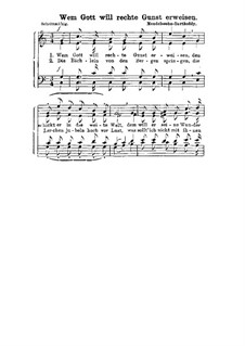 Four Songs for Male Choir 'Wandersmann', Op.75: Nr.1 Der frohe Wandersmann (Wem Gott will rechte Gunst erweisen) by Felix Mendelssohn-Bartholdy