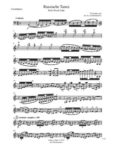 No.20a Danse russe: For double bass by Pyotr Tchaikovsky