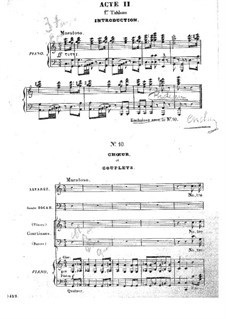 Barbe-bleue (Bluebeard): Act II, for voices and piano by Jacques Offenbach