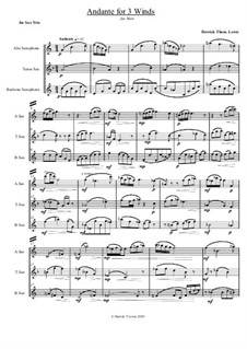 Andante by D.T. Lewis - sheet music on MusicaNeo