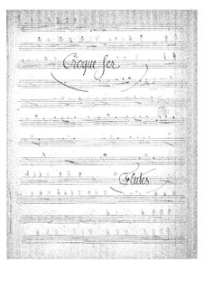 Croquefer: Flutes part by Jacques Offenbach