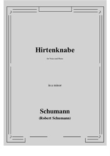 Hirtenknabe: A minor by Robert Schumann