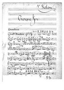 Croquefer: Violins I part by Jacques Offenbach
