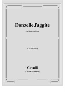 Donzelle, fuggite: B flat Major by Pietro Francesco Cavalli