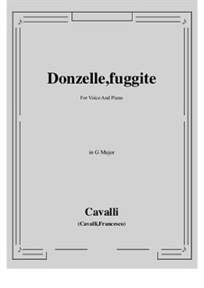 Donzelle, fuggite: G Major by Pietro Francesco Cavalli