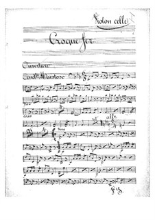 Croquefer: Cellos part by Jacques Offenbach