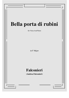 Bella porta di rubini: F Major by Andrea Falconieri