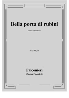 Bella porta di rubini: G Major by Andrea Falconieri