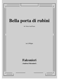 Bella porta di rubini: A Major by Andrea Falconieri