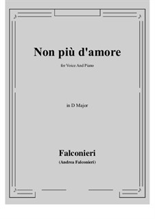 Non più d'amore: D Major by Andrea Falconieri