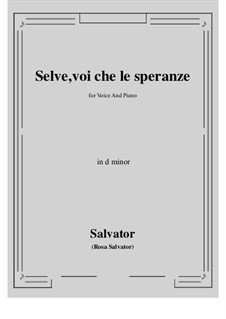 Selve, voi che le speranze: D minor by Salvator Rosa