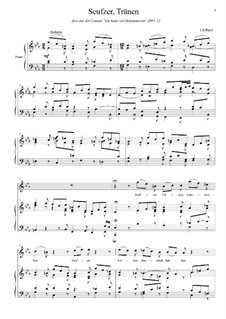 Ich hatte viel Bekümmernis, BWV 21 by J.S. Bach on MusicaNeo