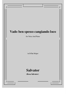 Vado ben spesso cangiando loco: B flat Major by Salvator Rosa