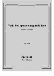 Vado ben spesso cangiando loco: E Major by Salvator Rosa