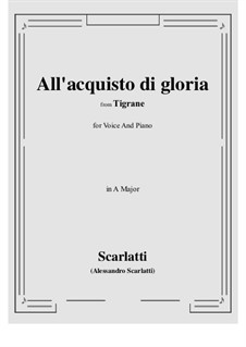 All'acquisto di gloria: A Major by Alessandro Scarlatti