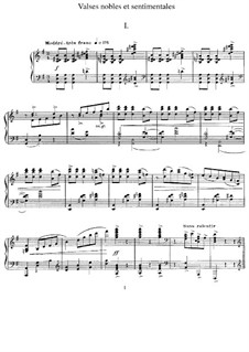 Valses nobles et sentimentales, M.61: For piano by Maurice Ravel