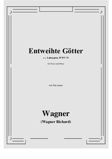 Entweihte Gotter (Ortrud's Curse): B flat minor by Richard Wagner