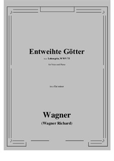 Entweihte Gotter (Ortrud's Curse): E flat minor by Richard Wagner