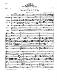 Se tutti i mali miei, K.83: Se tutti i mali miei by Wolfgang Amadeus Mozart