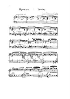Francesca da Rimini, Op.25: For voices, choir and piano by Sergei Rachmaninoff