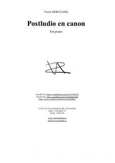 Postludio en canon: Postludio en canon by Victor Rebullida